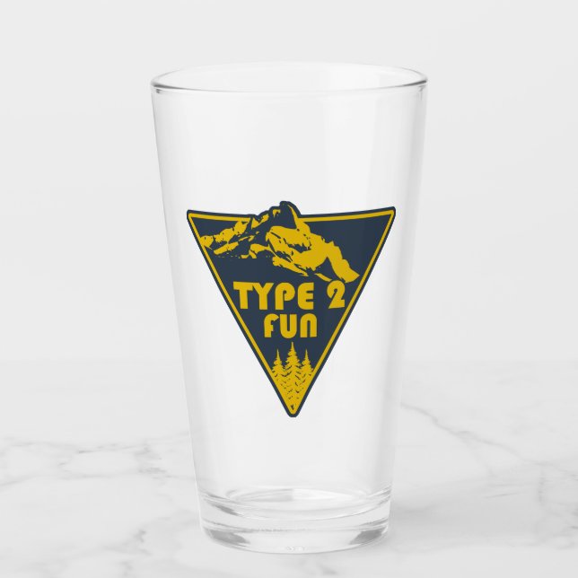 Type 2 Fun Mountains Glass (Front)