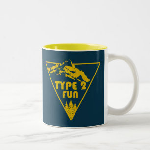 Type 2 Fun Mountains Two-Tone Coffee Mug