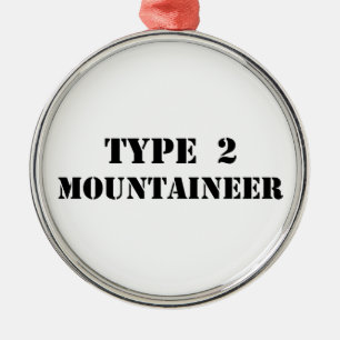 Type 2 Mountaineer Metal Tree Decoration