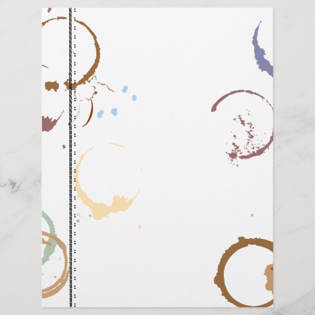 Type Art Coffee Stain Flyer Template (Front)