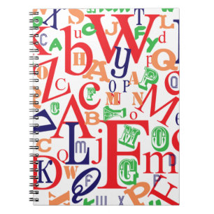Type Fun Cool From A to Z Bold Design Notebook