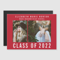 Type graduation multi photo modern magnetic red