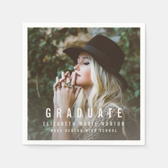 Type graduation napkins (Front)