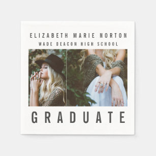 Type graduation napkins