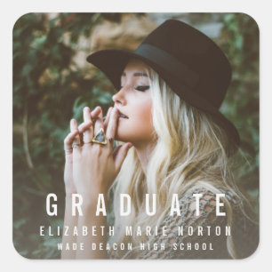 Type graduation stickers