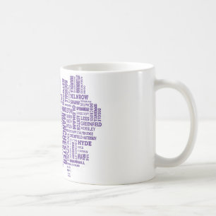 Type map of Greater Manchester Coffee Mug