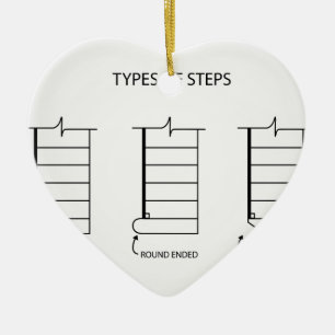 Type of steps for stair design ceramic tree decoration