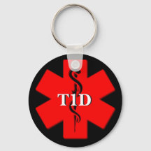 Type One Diabetes Medical Alert keychain