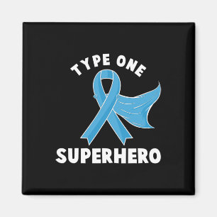 Type One Superhero Diabetes Awareness Diabetic Boy Magnet