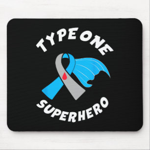 Type One Superhero Type 1 Diabetes Awareness 1 Mouse Mat