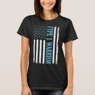 Type One Warrior Diabetes Awareness Diabetic Gifts T-Shirt