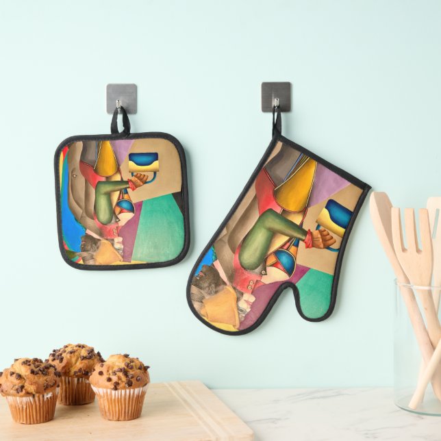 type oven mitt & pot holder set (Insitu(Hanging))