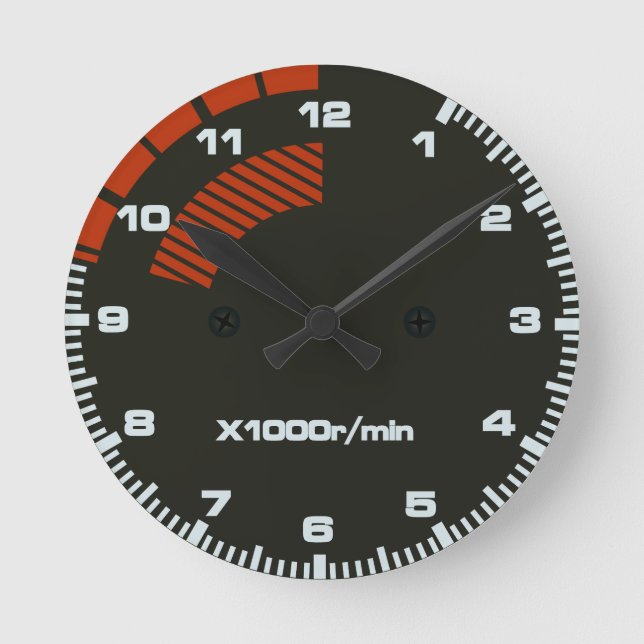 Type R Tachometer Clock (Front)