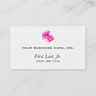 Type Writing Machine - Magenta Writer typewriter Business Card