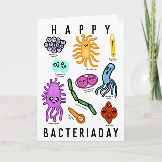 Types Of Bacteria Card (Front)