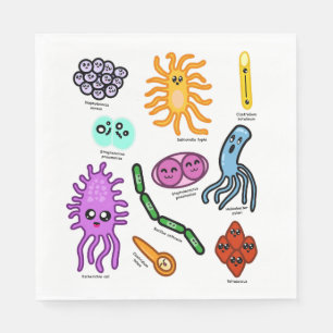 Types Of Bacteria Napkin