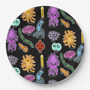 Types Of Bacteria Paper Plate