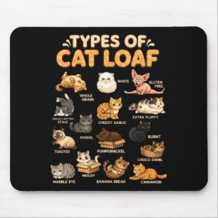 Types of Cat Loaf Cute for Kids Boys Girls Teen Mouse Mat