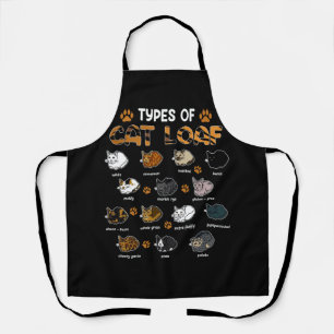 Types of Cat Loaf Kitten Funny Cat Meme Cat Lover  Apron