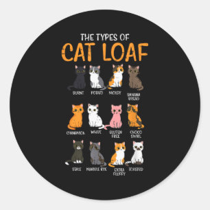 Types Of Cats Kawaii Kitten Cat Women Girls Kids M Classic Round Sticker