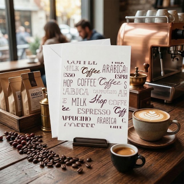 Types Of Coffee Drinks Invitation (Creator Uploaded)