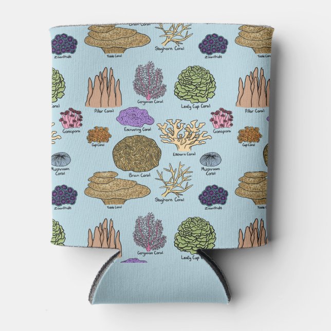 Types Of Coral Can Cooler (Front)