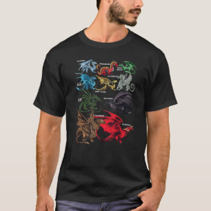 Types Of Dragons Shirt Dragons Lovers Gifts Women