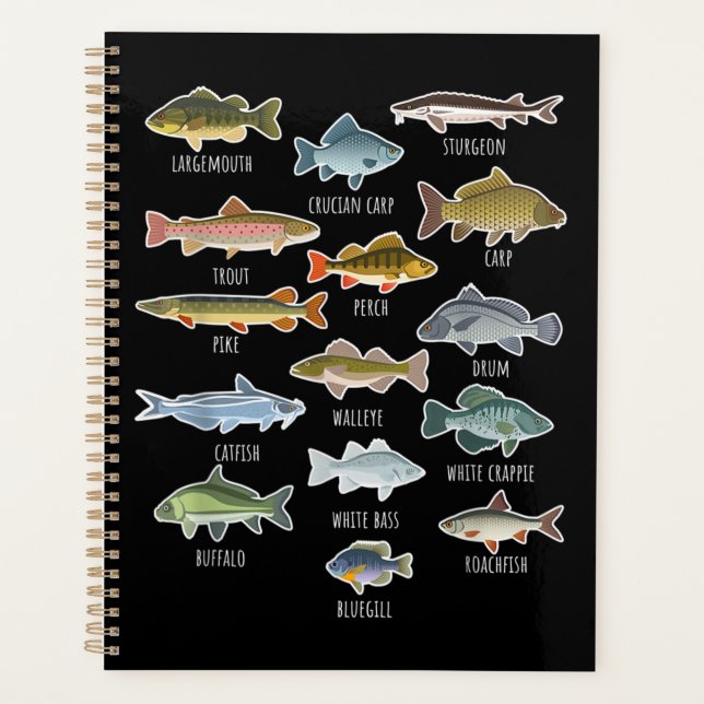 Types Of Freshwater Fish Species Fishing Planner (Front)