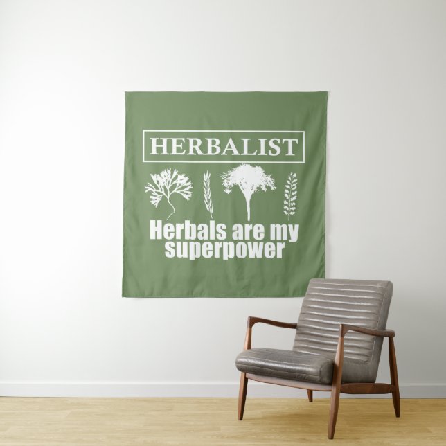 Types of herbals herbalist tapestry (In Situ)