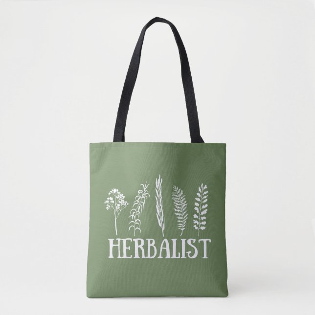 Types of herbals herbalist tote bag (Front)