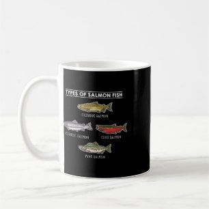 Types Of Salmon Fish For Salmon Fishing Coffee Mug
