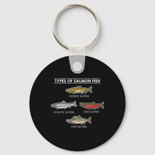 Types Of Salmon Fish For Salmon Fishing Key Ring