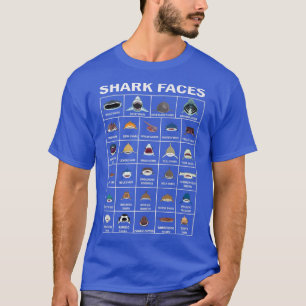 Types Of Shark Faces T-Shirt