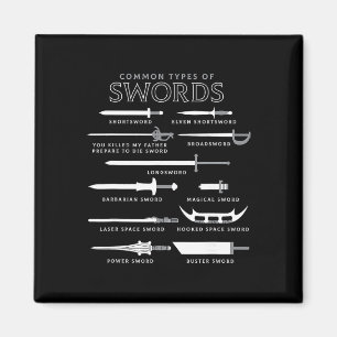 Types Of Swords Magnet