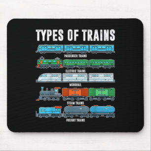 Types Of Trains Shirt Toddler Boy Locomotive Son B Mouse Mat