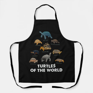 Types of Turtle Tortoise Apparel Sea Turtle Lovers Apron