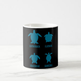 TYPES OF TURTLES Turtle Lover Gift Leatherback Coffee Mug