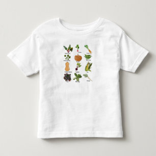 Types of Veggies Autumn Vegetables Toddler T-Shirt