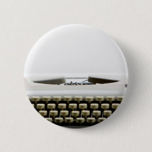 Typewriter 6 Cm Round Badge