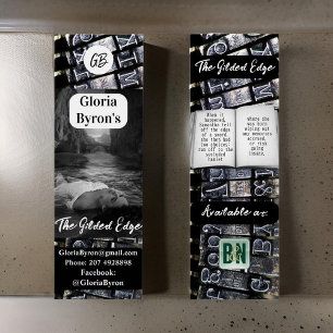Typewriter Author's Promotional Material Bookmarks