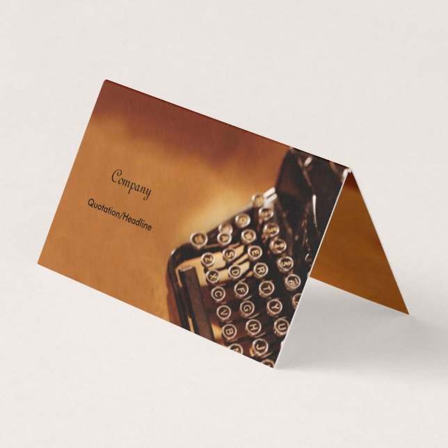 Typewriter Business Card (Front)