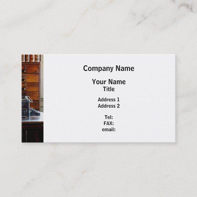 Typewriter Business Card (Front)