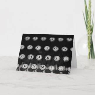 "typewriter" by Larry Coressel Card