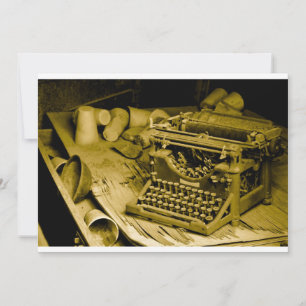 typewriter invitation