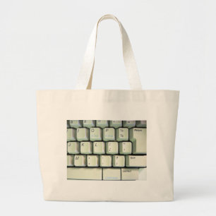 Typewriter Keyboard Large Tote Bag