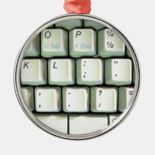 Typewriter Keyboard Metal Tree Decoration
