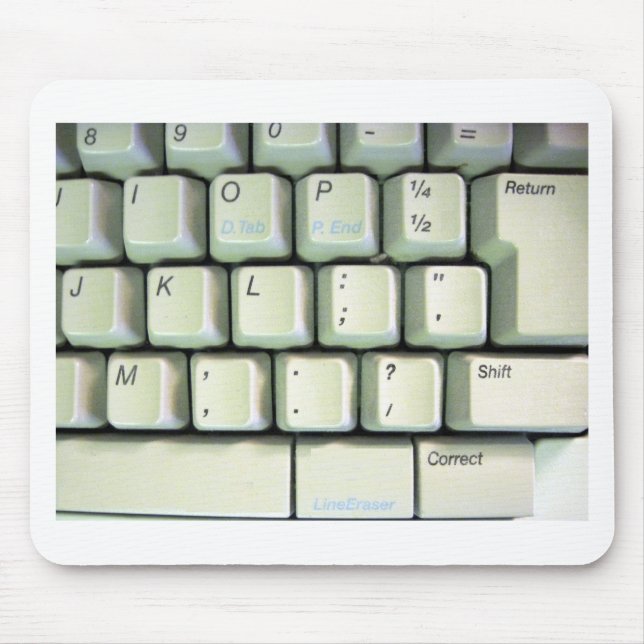 Typewriter Keyboard Mouse Mat (Front)