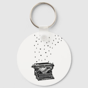 Typewriter Keychain
