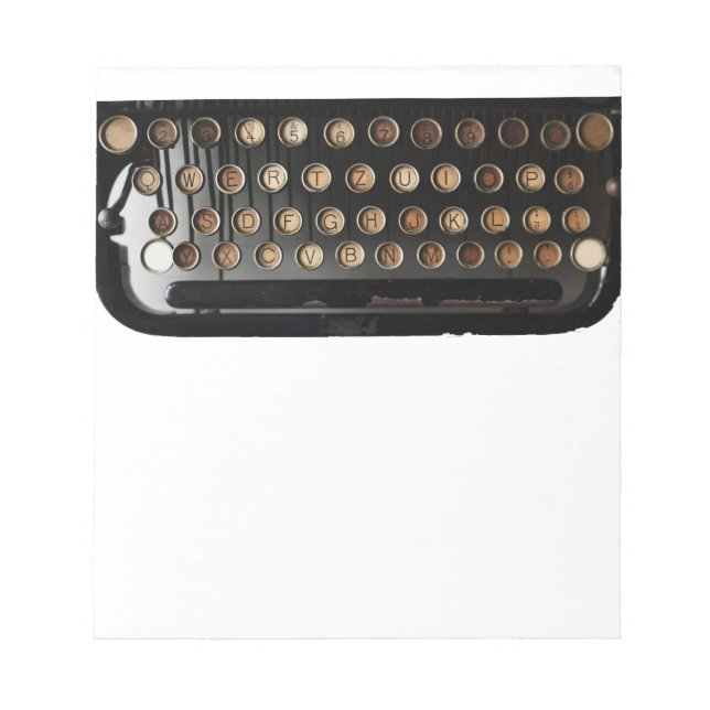 Typewriter Keys Notepad (Front)
