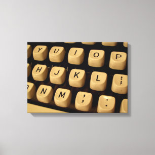 Typewriter Keys on Canvas Print